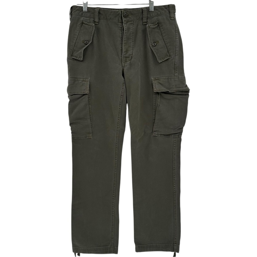 Polo Ralph Lauren Military Surplus Green Cargo Pants Mens Size 32x30 - Picture 1 of 10
